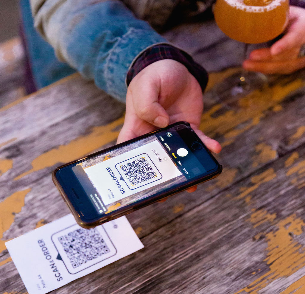 digital ordering in the form of QR codes