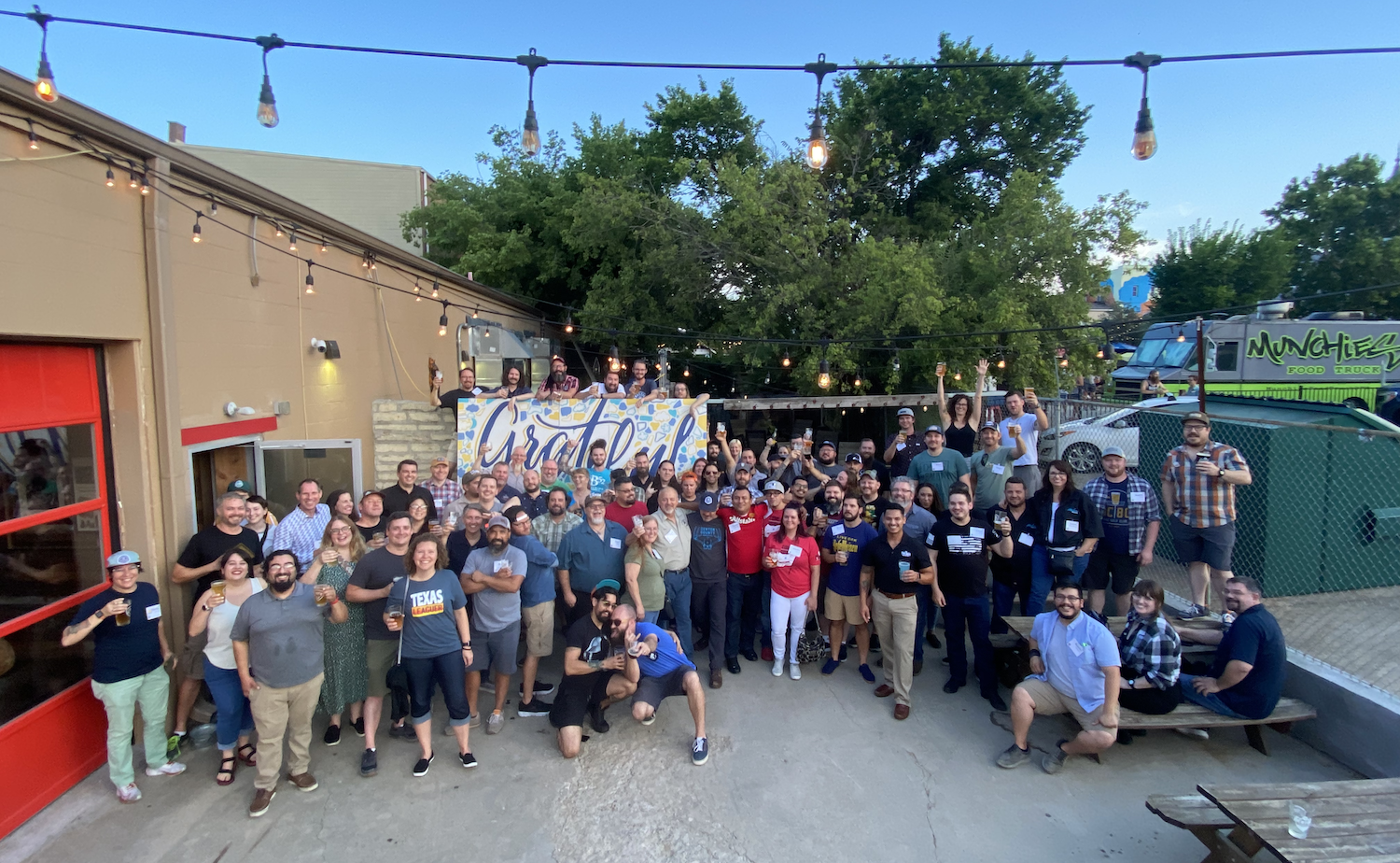 The Texas Craft Brewers Guild meeting from July 2021, hosted by Denton County Brewing Company. Image courtesy of Denton County Brewing Company.